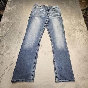 BKE Jake Jeans Mens 31x31 Straight Fit Denim Stretch Distressed Casual Pants